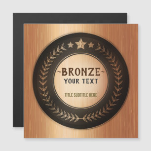 CUSTOM PRINT DIY MEDAL Bronze Champion EDITABLE