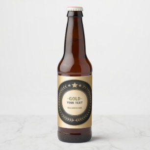 CUSTOM PRINT DIY MEDAL Gold #1 Champion EDITABLE Beer Bottle Label