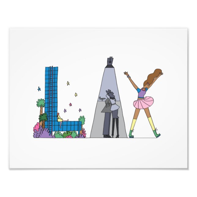 Custom Print | LOS ANGELES, CA (LAX) (Front)