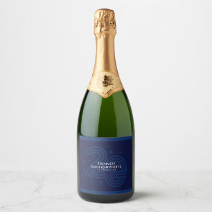 CUSTOM PRINT ORDER  for Kelsey - 20th Anniversary Sparkling Wine Label