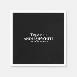 CUSTOM PRINT ORDER for Kelsey - 20th logo black Napkin