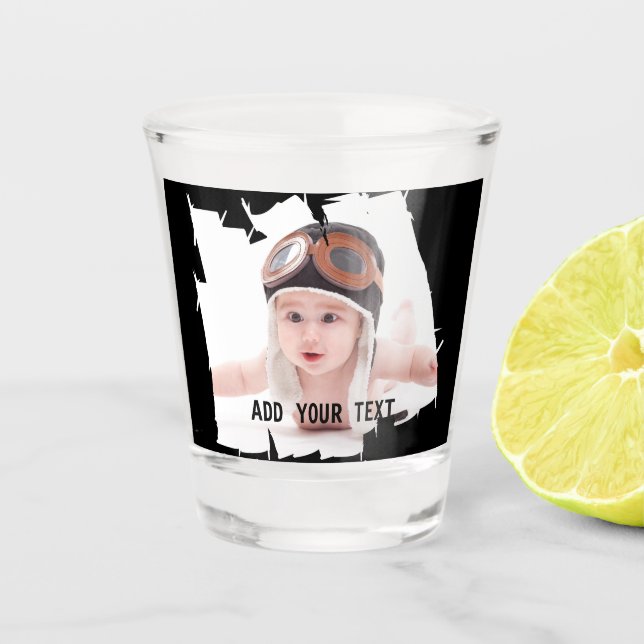 Custom Print Personalised Photo Shot Glass (Front)