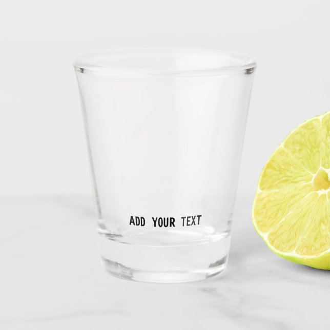 Custom Print Personalised Photo Shot Glass (Front)
