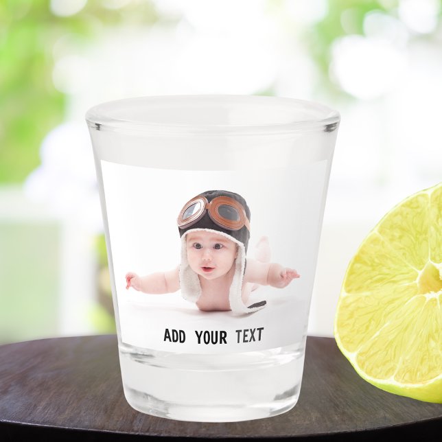 Custom Print Personalised Photo Shot Glass (Creator Uploaded)