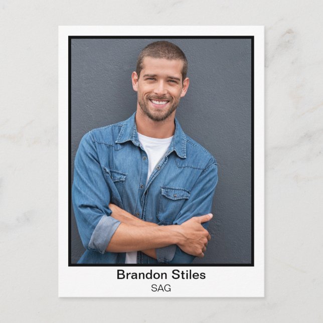Custom Print Postcards for Actors (Front)