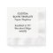 Custom Print Small WHITE Cocktail Paper Napkins