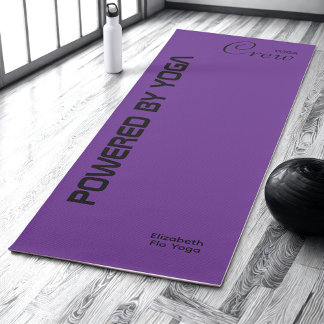 Custom Print Yoga Crew Royal Purple Yoga Mat