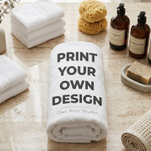 Custom Print Your Own Printing My Own To Order Bath Towel