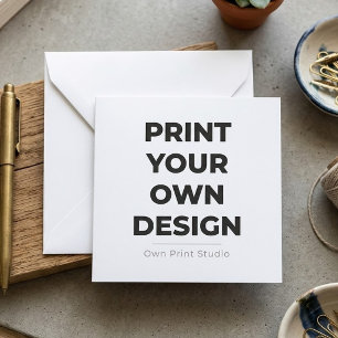 Custom Print Your Own Printing My Own To Order Card