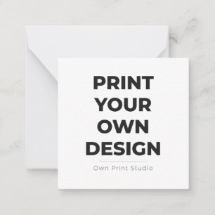 Custom Print Your Own Printing My Own To Order Card