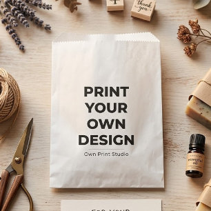 Custom Print Your Own   Printing My Own To Order Favour Bag