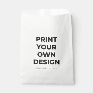 Custom Print Your Own   Printing My Own To Order Favour Bag