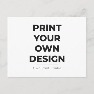 Custom Print Your Own | Printing My Own To Order Holiday Postcard