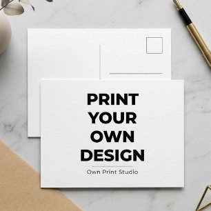 Custom Print Your Own Printing My Own To Order Holiday Postcard