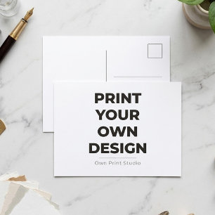 Custom Print Your Own Printing My Own To Order Invitation Postcard