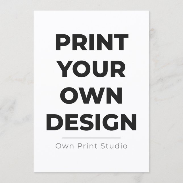 Custom Print Your Own | Printing My Own To Order Program (Back)