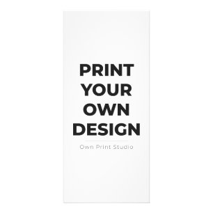 Custom Print Your Own   Printing My Own To Order Rack Card