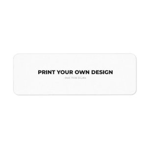 Custom Print Your Own Printing My Own To Order Return Address Label