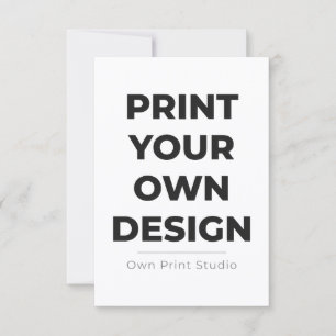 Custom Print Your Own Printing My Own To Order RSVP Card