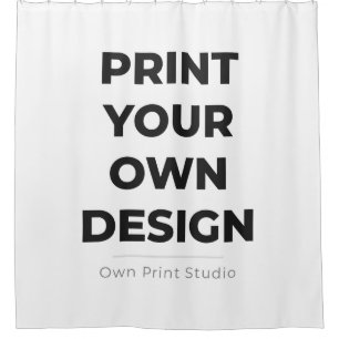 Custom Print Your Own   Printing My Own To Order Shower Curtain