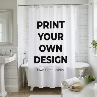 Custom Print Your Own | Printing My Own To Order Shower Curtain