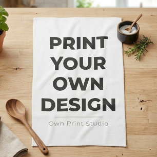 Custom Print Your Own   Printing My Own To Order Tea Towel