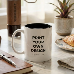 Custom Print Your Own Printing My Own To Order Two-Tone Coffee Mug
