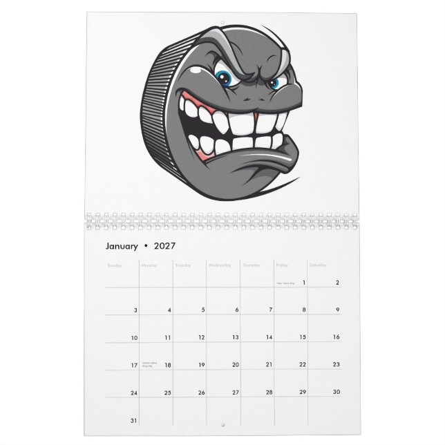 Custom Printed 2015 Hockey Calendar (Jan 2027)