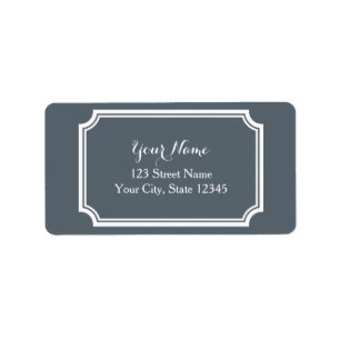 Custom printed address labels with fancy border