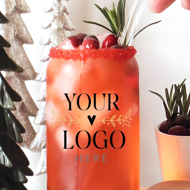 Custom Printed Business Logo Can Glass (Custom Printed Business Logo Can Glass
)