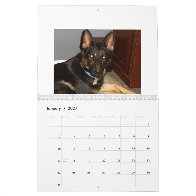 Custom Printed Calendar (Jan 2027)