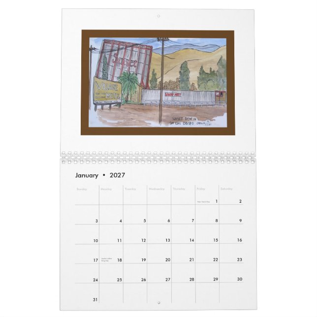 Custom Printed Calendar (Jan 2027)
