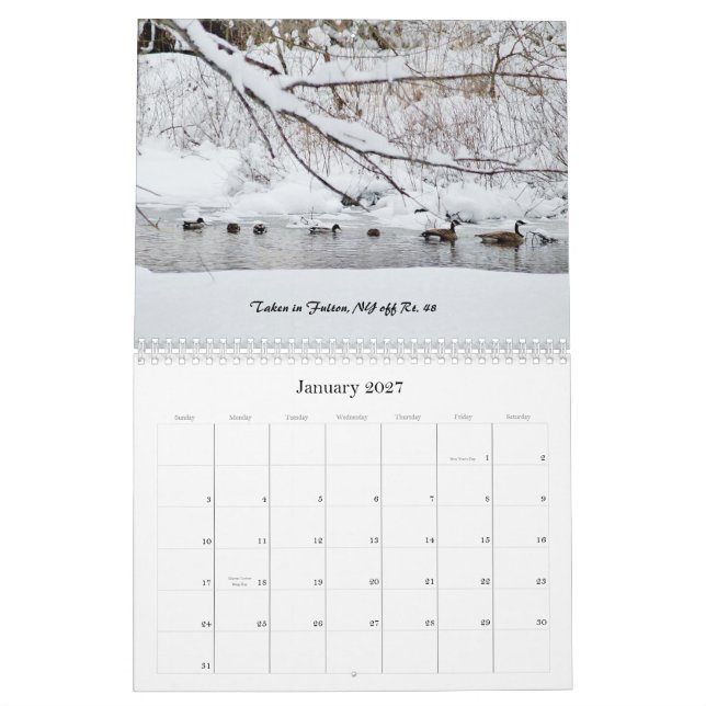 Custom Printed Calendar Scenes of Oswego County (Jan 2027)
