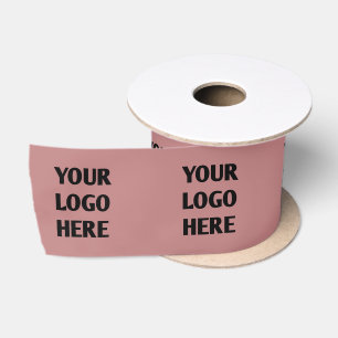 Custom Printed Company Logo Branded Gift Satin Ribbon