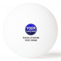 Custom printed logo promotional table tennis ball/