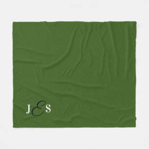 Custom Printed Monogrammed Green Stadium Blanket