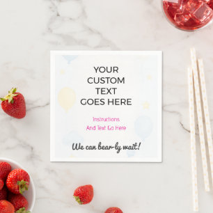 Custom Printed Napkins Personalised Party