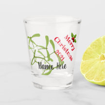 Custom Printed Personalised Christmas Shot Glass