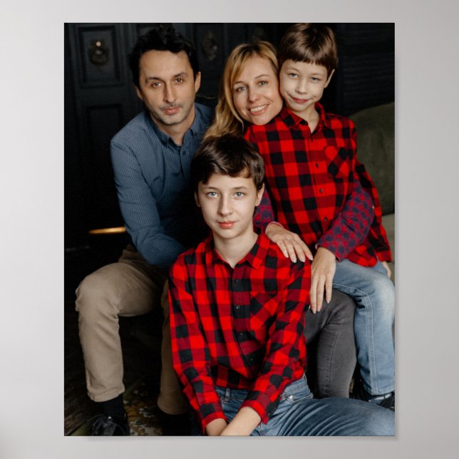 Custom Printed Portrait – Personalised Photo Artwo Poster (Front)