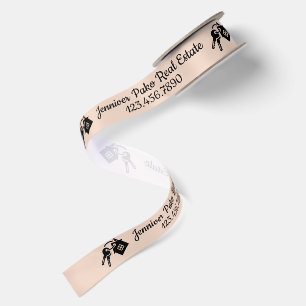 Custom Printed Real Estate Satin Ribbon