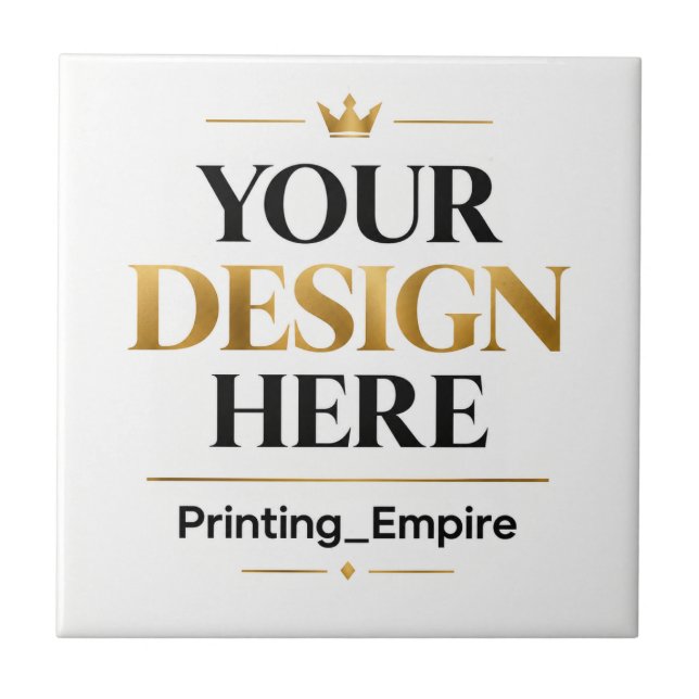 Custom Printing - No Minimum Wholesale Bulk Order Ceramic Tile (Front)