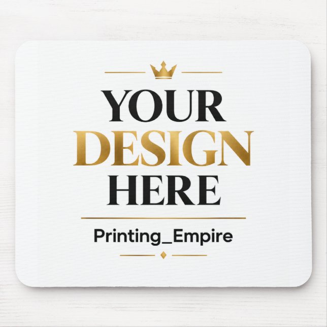 Custom Printing - No Minimum Wholesale Bulk Order Mouse Pad (Front)