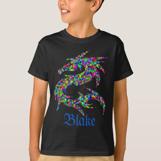 Custom Prismatic Dragon Name T-Shirt (Front)