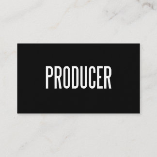 Custom Producer business card (premium paper)