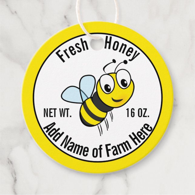 Custom Product Label for Fresh Honey (Front)