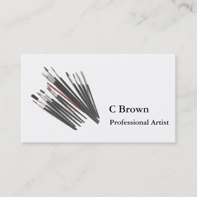 Custom Professional Artist Business Card (Front)