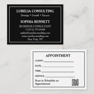 Custom Professional Business Card With Appointment