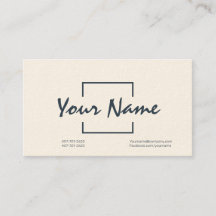 Custom Professional Business Card with Barcode