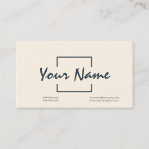 Custom Professional Business Card with Barcode