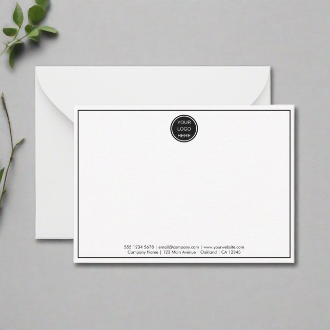 Custom Professional Business Logo Black Border Card (Creator Uploaded)
